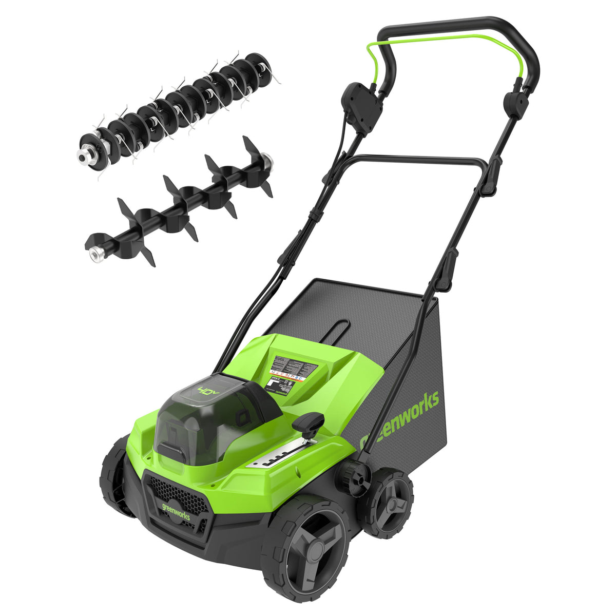 40V Vertikalskärare / Scarifier 2-i-1 38cm - endast verktyg
