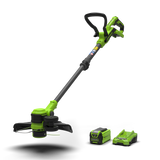 40 V grästrimmer 33 cm, gen. II – 2 Ah-batteri