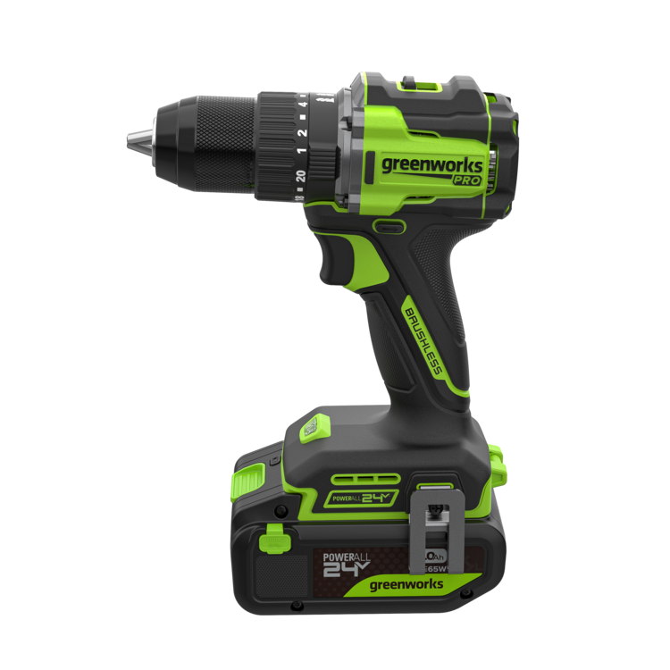 POWERALL 24 V PRO slagborrmaskin 60 Nm – 2 batterier
