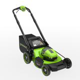 POWERALL 48 V (24 V x 2) gräsklippare 51 cm, självgående – 2 × 6 Ah-batteri