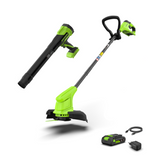 POWERALL 24 V grästrimmer 25 cm + pistolblåsare 209 km/h, set