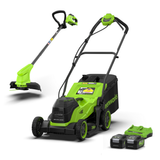 POWERALL 48 V (24 V x 2) gräsklippare 36 cm + 24 V grästrimmer 25 cm, gen. II, set